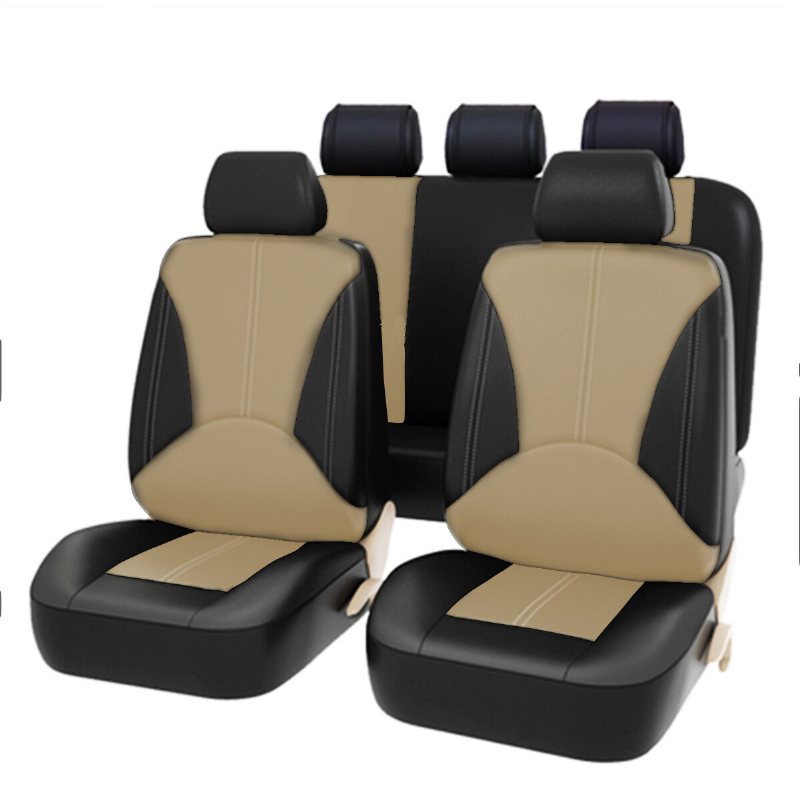 Bucket Seat Cover Set Fram Bak Universal För Bil Sedan Lastbil Suv Pu Läder