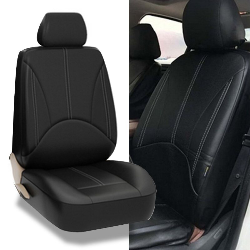 Bucket Seat Cover Set Fram Bak Universal För Bil Sedan Lastbil Suv Pu Läder