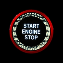 Crystal Start-knapp Start Stop Motor Switch-knapp Kåpa För Jaguar