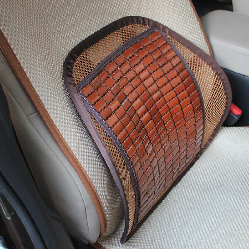 Summer Bamboo Car Seat Stol Ryggkuddeventilate Cushion Pad