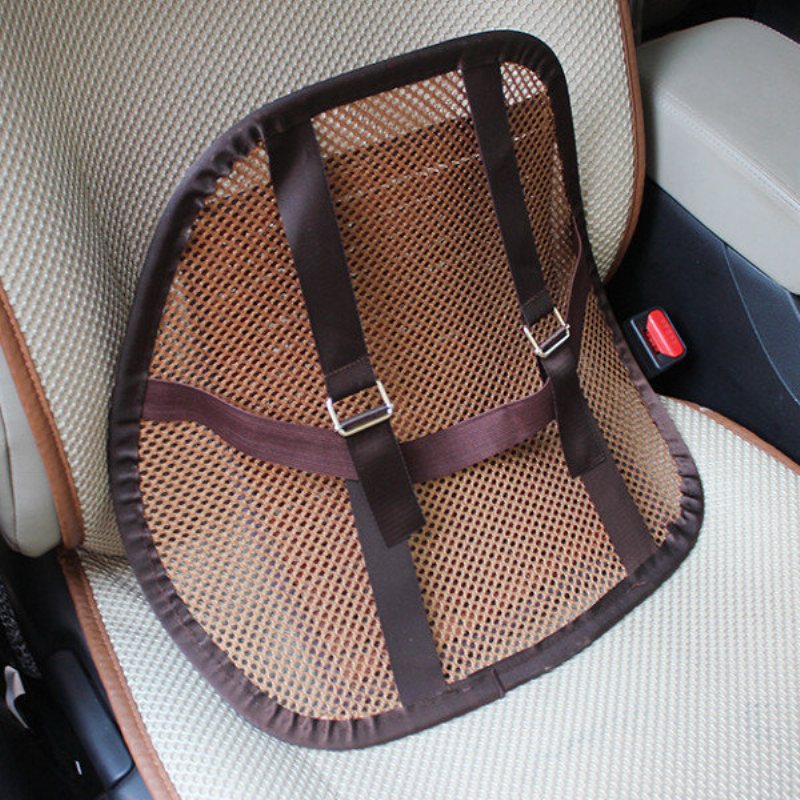 Summer Bamboo Car Seat Stol Ryggkuddeventilate Cushion Pad