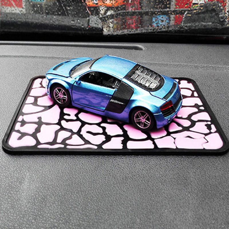 Universal Car Non-slip Mats Mjuk Gummimatta Stone Grain Outlook