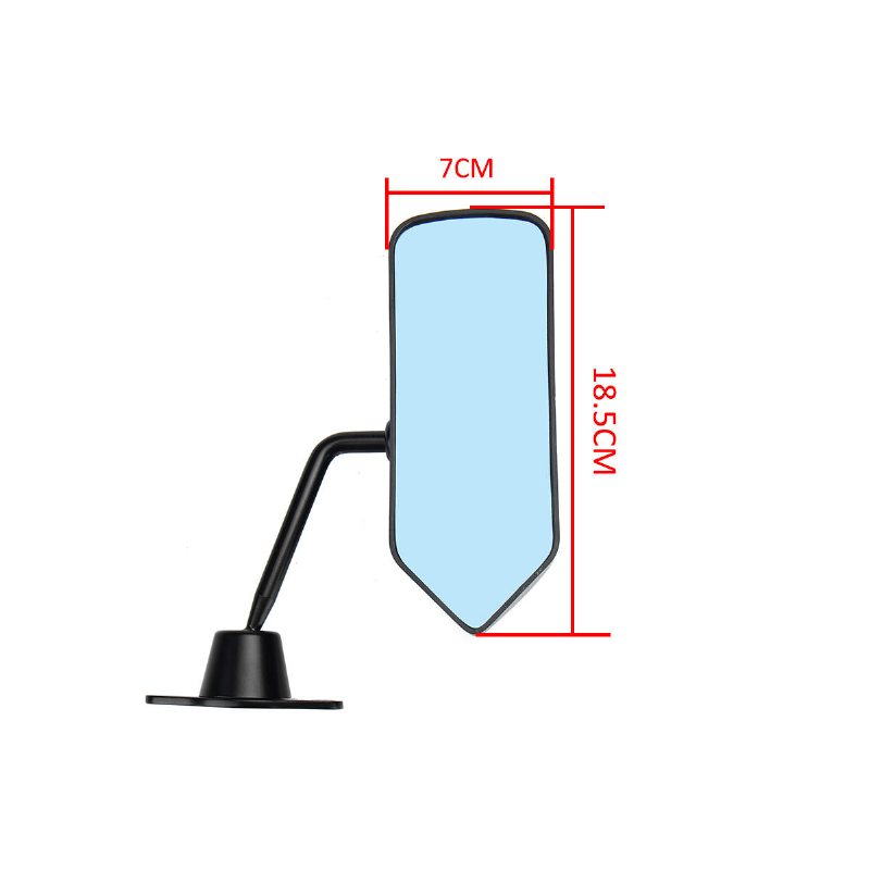 Universal Sidobilsspegel Vingespegel Konvext Glas Svart (lh+rh) Uk-2