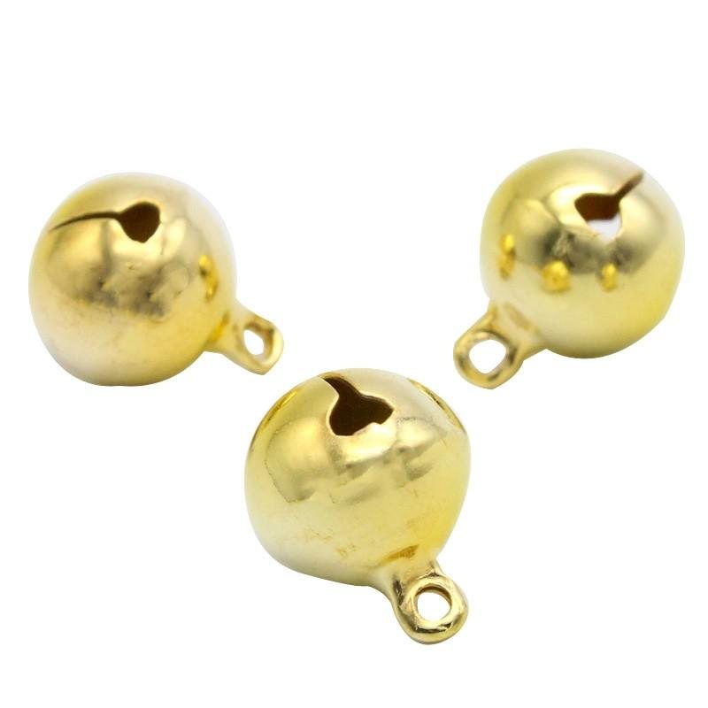 10st 14mm Jingle Bells Hängande Julgransprydnader Diy Hantverk Tillbehör Juldekoration