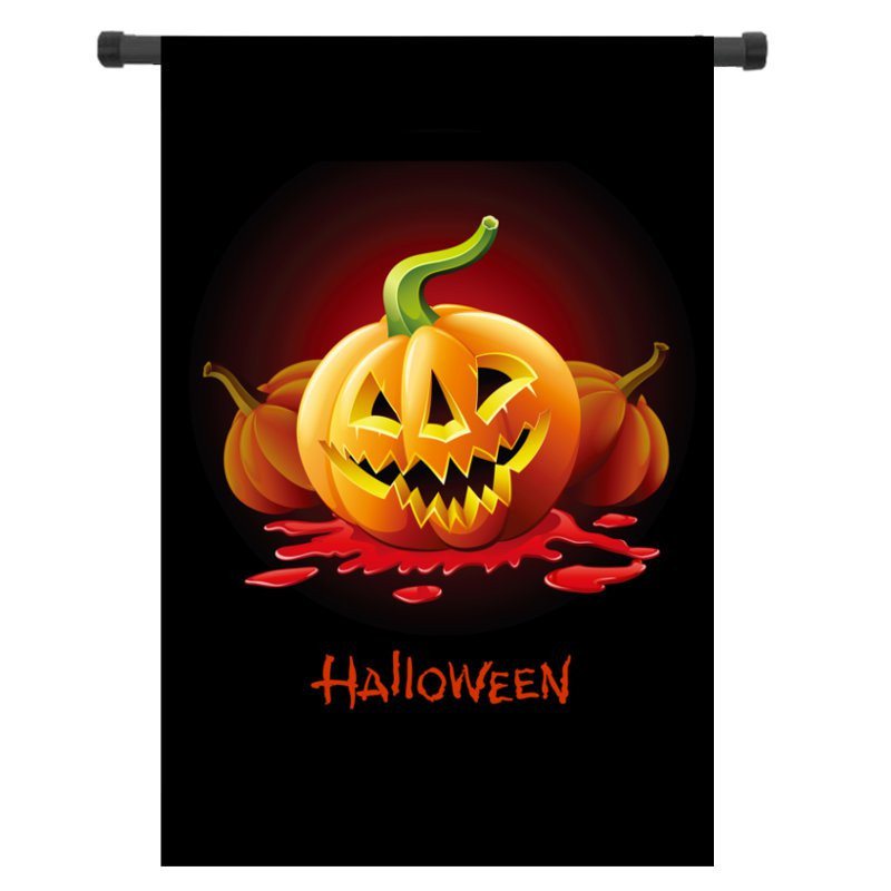 30x45 cm Halloween Polyester Demon Pumpkin Flag Garden Holiday Dekoration