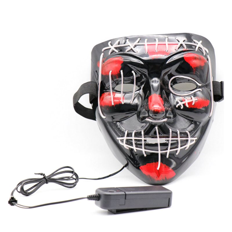 Halloween Led Multicolor Luminous Mask Light Up The Purge Movie Costume Party