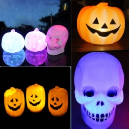 Halloween Led Pumpking Skull Lamp Light Party Dekoration