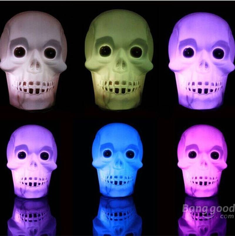 Halloween Led Pumpking Skull Lamp Light Party Dekoration