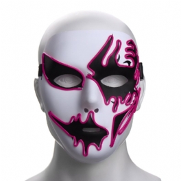 Halloween Mask Led Lysande Blinkande Festmasker Lyser Upp Dans Cosplay Rekvisita