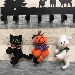 Halloween Pumpkin Cat Ghost Doll Duk Plysch Toy Club Hem Utsökt Dekor Present