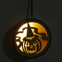 Jm01493 Pumpa Trä Led Ljus Halloween Dekorationer Vägglampa För Festlig Fest