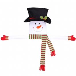 Snowman Kram Tree Fibertyg Julgran Topper Typ Dekorationer