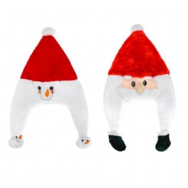 Unisex Jul Xmas Nyhet Plysch Hatt Jultomten Semester Dekoration