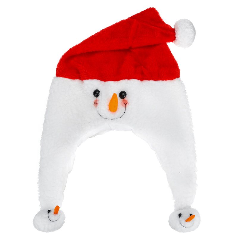 Unisex Jul Xmas Nyhet Plysch Hatt Jultomten Semester Dekoration